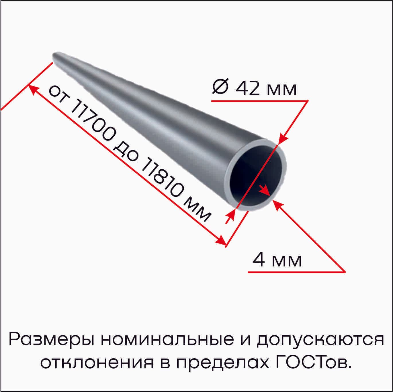Труба бесшовная  042х4,0 ст 20  ХД